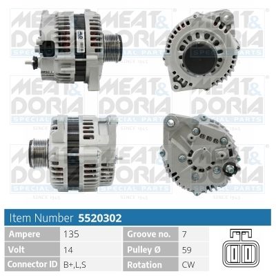Alternator MEAT & DORIA 5520302