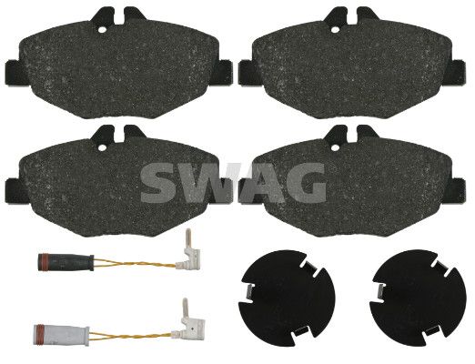 Levně Sada brzdových destiček, kotoučová brzda SWAG 10 91 6452
