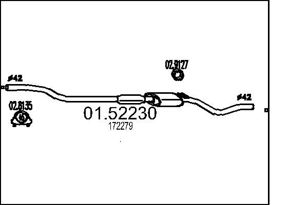 Tłumik środkowy MTS 01.52230