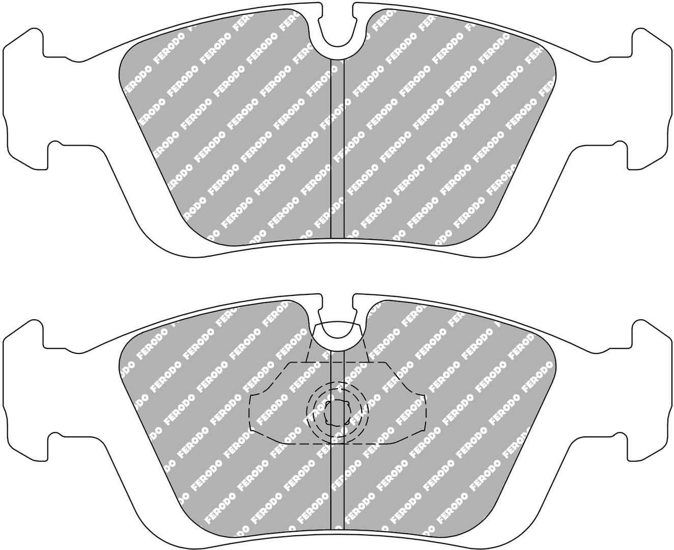 set placute frana,frana disc FERODO FCP1300H