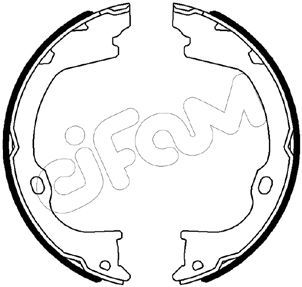 Zestaw szczęk hamulcowych, hamulec postojowy CIFAM 153-515
