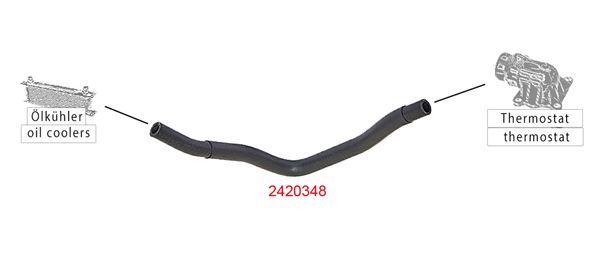 Levně Hadice chladiče METZGER 2420348