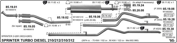Układ wydechowy IMASAF 553000158