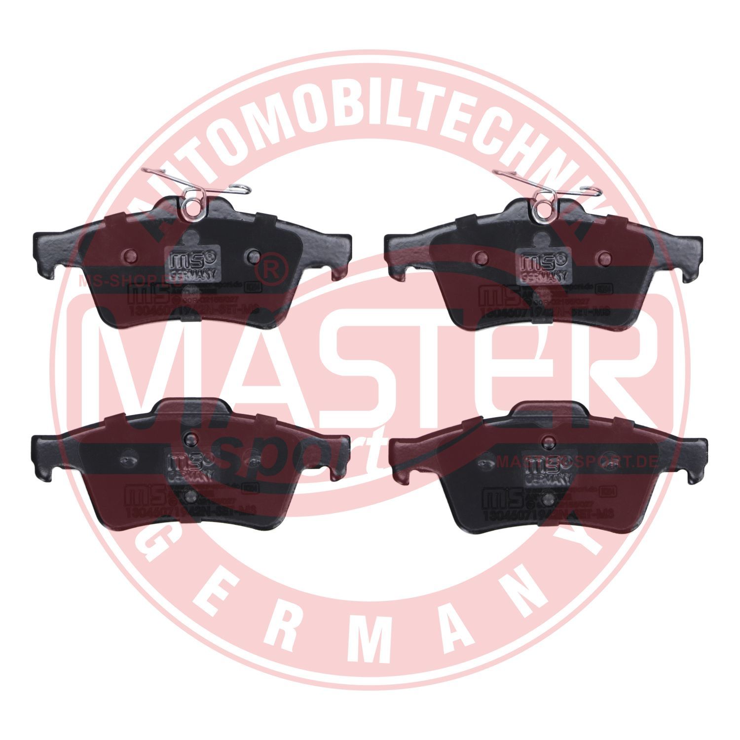 Zestaw klocków hamulcowych, hamulce tarczowe MASTER-SPORT GERMANY 13046071942N-SET-MS