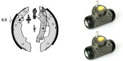 Zestaw szczęk hamulcowych BREMBO H 68 008