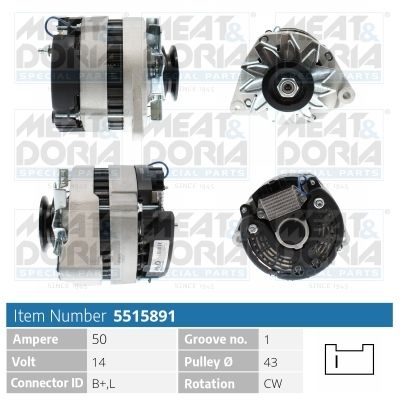 Alternator MEAT & DORIA 5515891