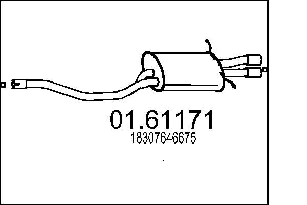 Tłumik końcowy MTS 01.61171