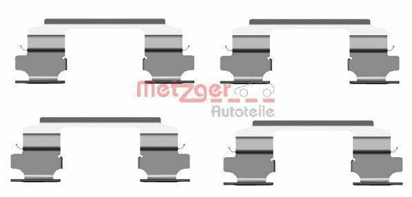 Set accesorii, placute frana METZGER 109-1686