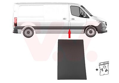 Listwa ozdobna / ochronna, sciana boczna VAN WEZEL 2973416