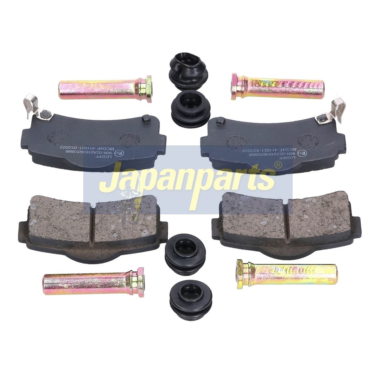 set placute frana,frana disc JAPANPARTS PA-MC04