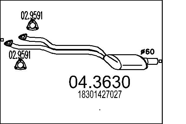 Katalizator MTS 18301427027