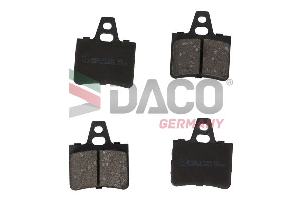 Zestaw klocków hamulcowych, hamulce tarczowe DACO GERMANY 321932
