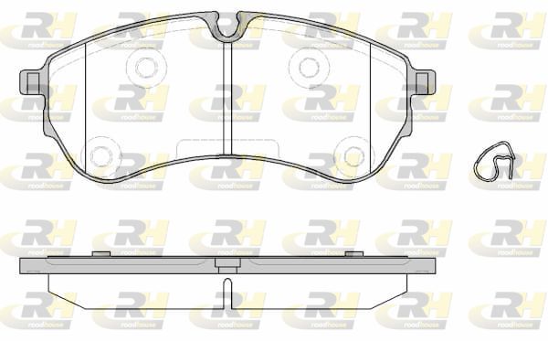 Zestaw klocków hamulcowych, hamulce tarczowe ROADHOUSE 21830.00