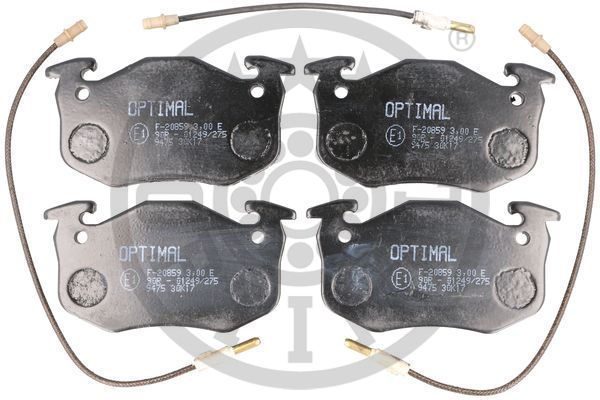 Zestaw klocków hamulcowych, hamulce tarczowe OPTIMAL BP-09352