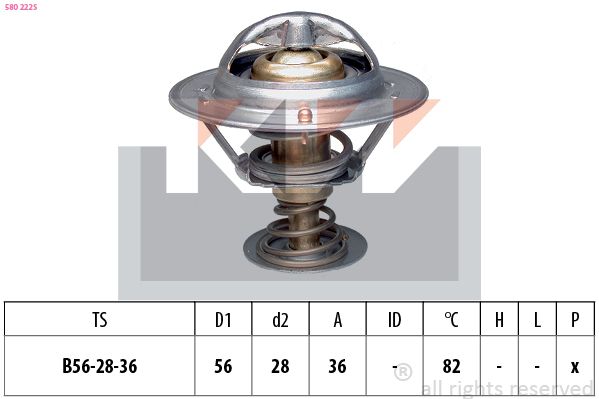 Termostat, środek chłodzący KW 580 222S