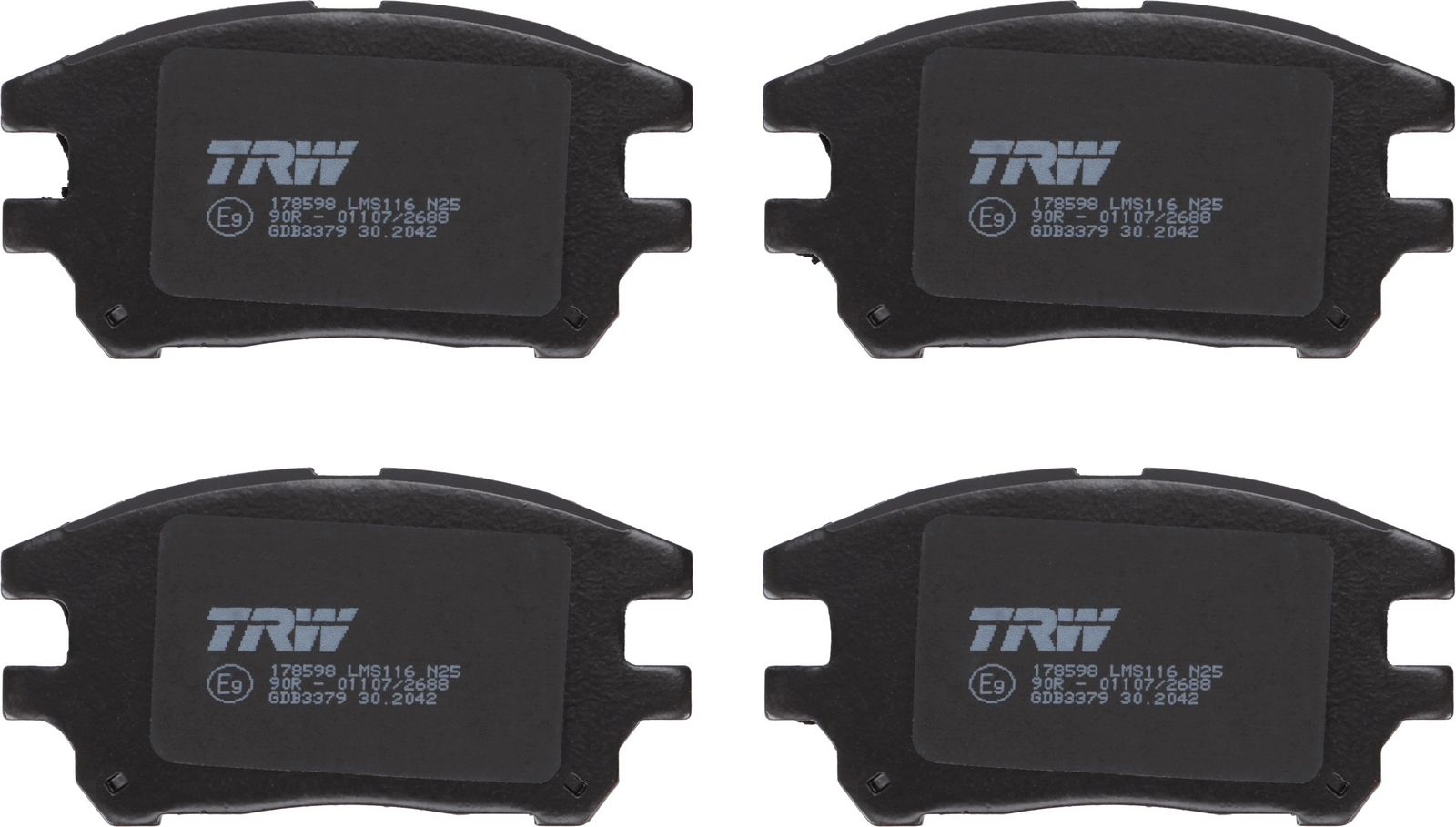 set placute frana,frana disc TRW GDB3379