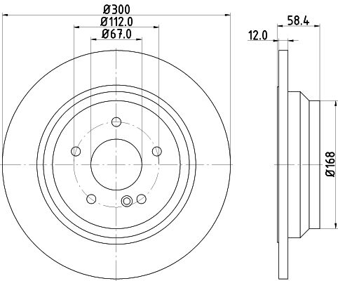 Tarcza hamulcowa MINTEX MDC2153