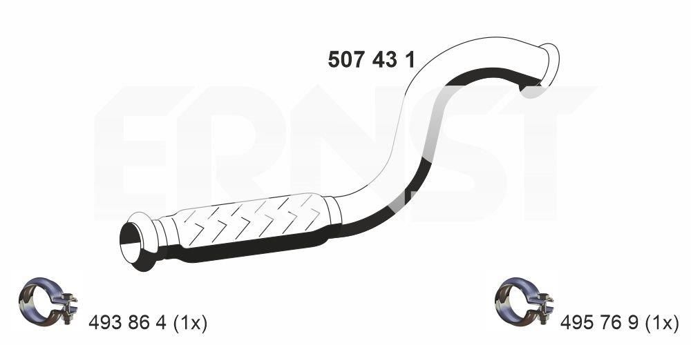 Rura wydechowa ERNST 507431