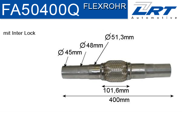 Teava flexibila, esapament LRT FA50400Q