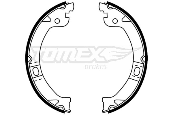 Levně Sada brzdových čelistí TOMEX Brakes 22-26