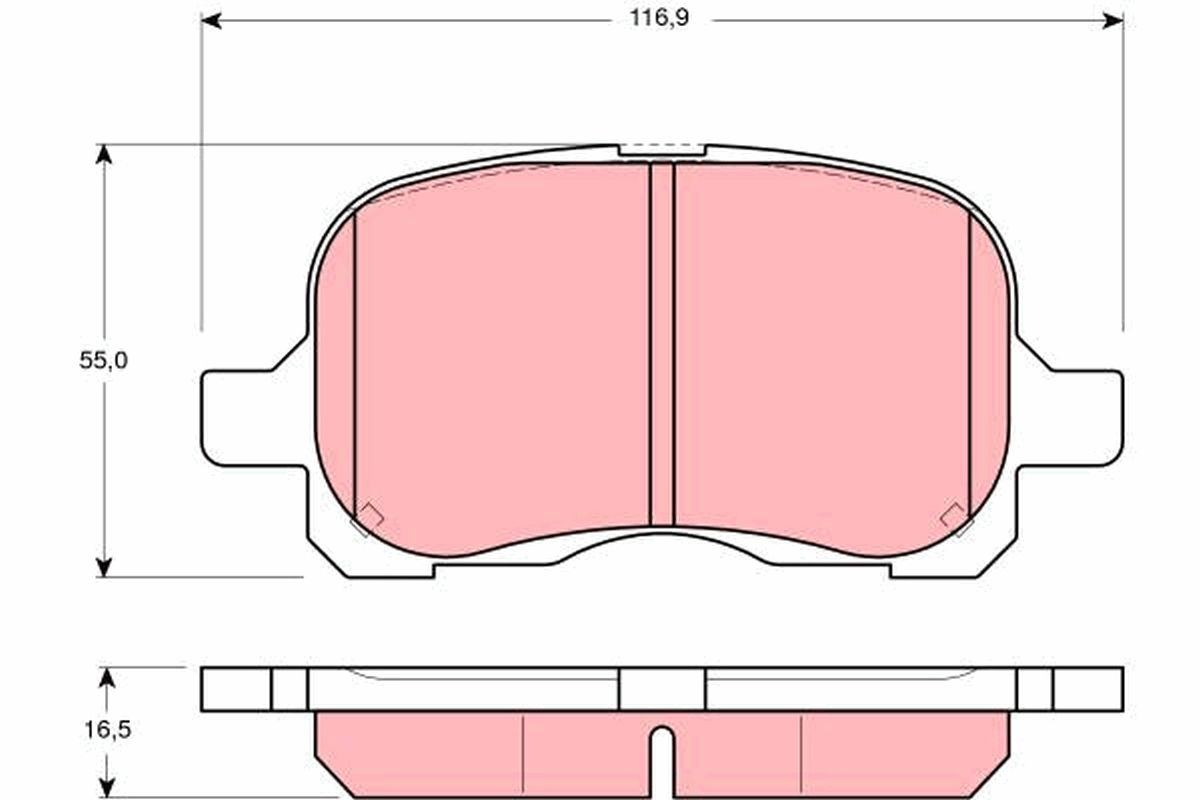 Комплект тормозных колодок, дисковый тормоз