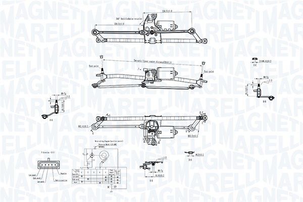 Sistem stergator parbriz MAGNETI MARELLI 064351763010