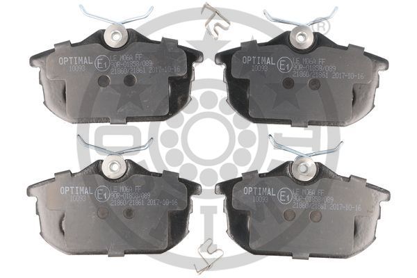 Zestaw klocków hamulcowych, hamulce tarczowe OPTIMAL BP-10093