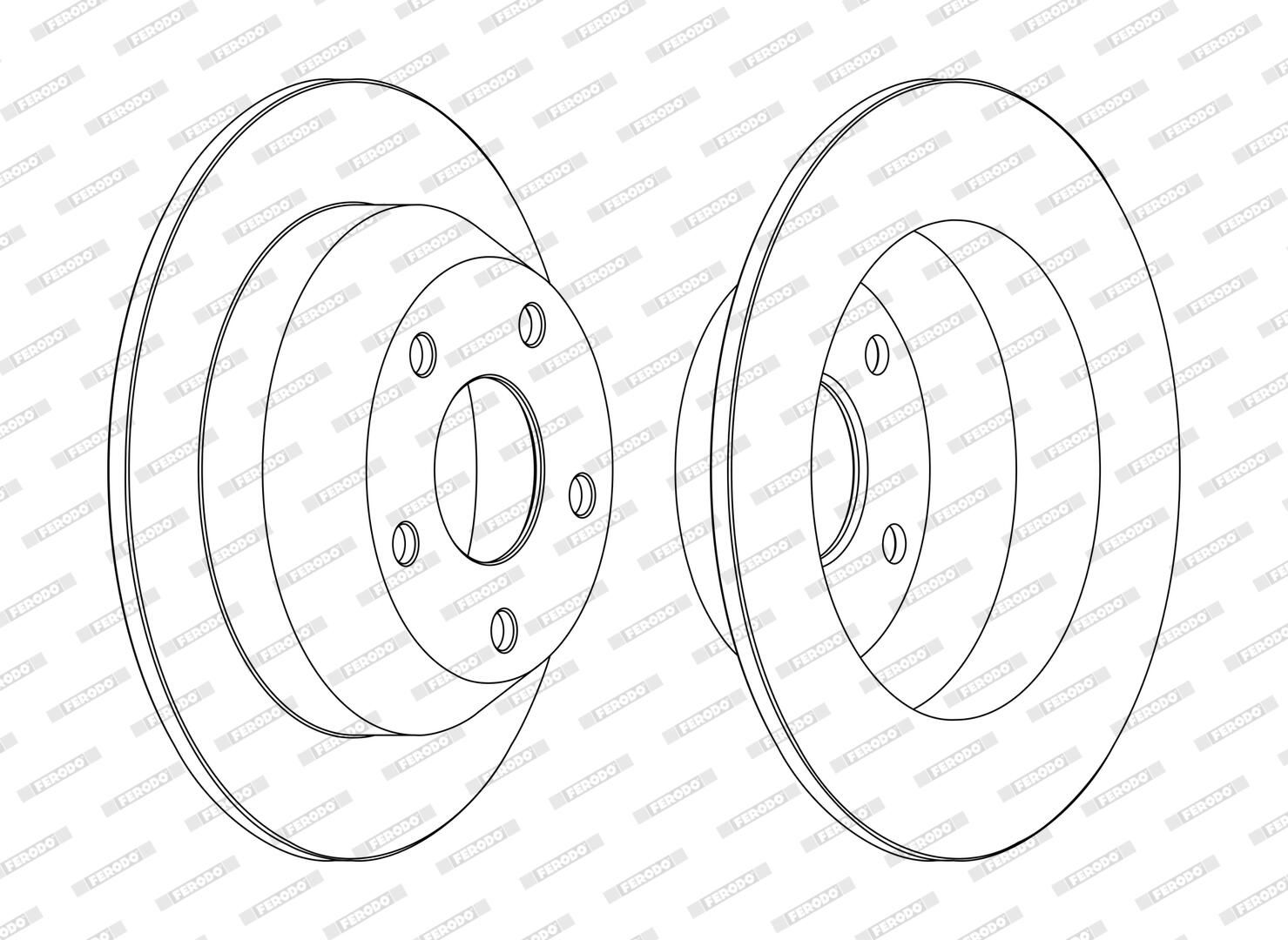 Disc frana FERODO PREMIER Coat+ disc DDF1553C