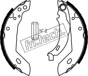 Zestaw szczęk hamulcowych FRI.TECH. 1079.185