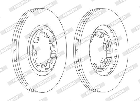 Disc frana FERODO DDF1626C