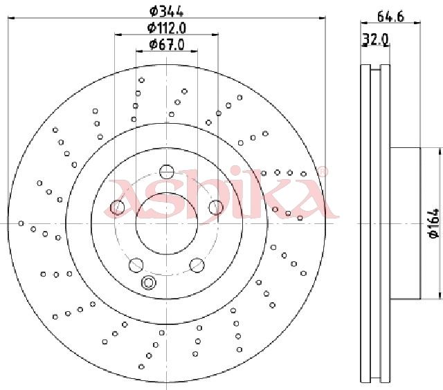 Disc frana ASHIKA 60-00-0558