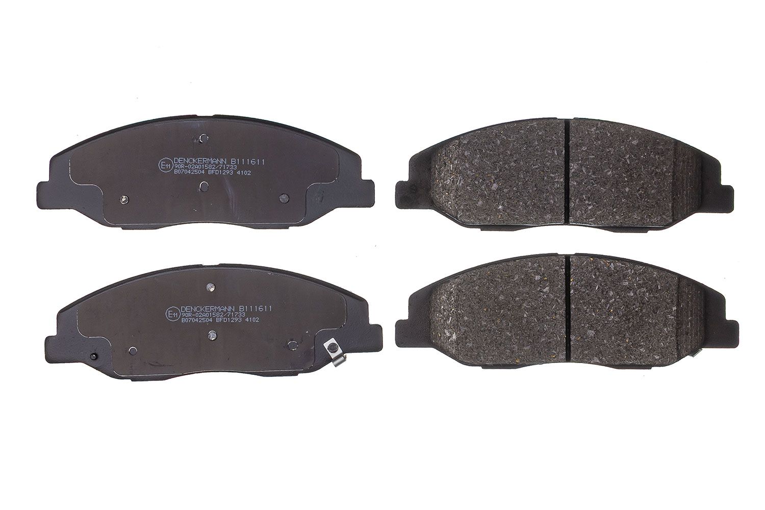 set placute frana,frana disc DENCKERMANN B111611