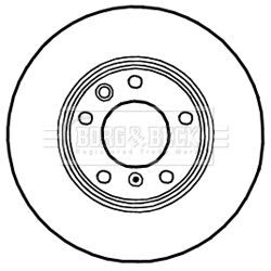 Tarcza hamulcowa BORG & BECK BBD6052S
