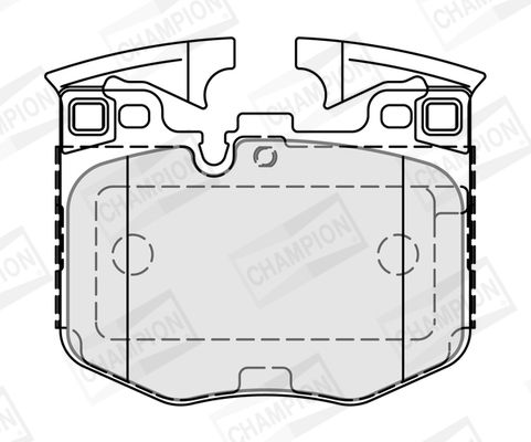 Zestaw klocków hamulcowych, hamulce tarczowe CHAMPION 573877CH