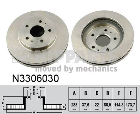 Disc frana NIPPARTS N3306030