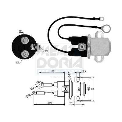 Solenoid, electromotor MEAT & DORIA 46266