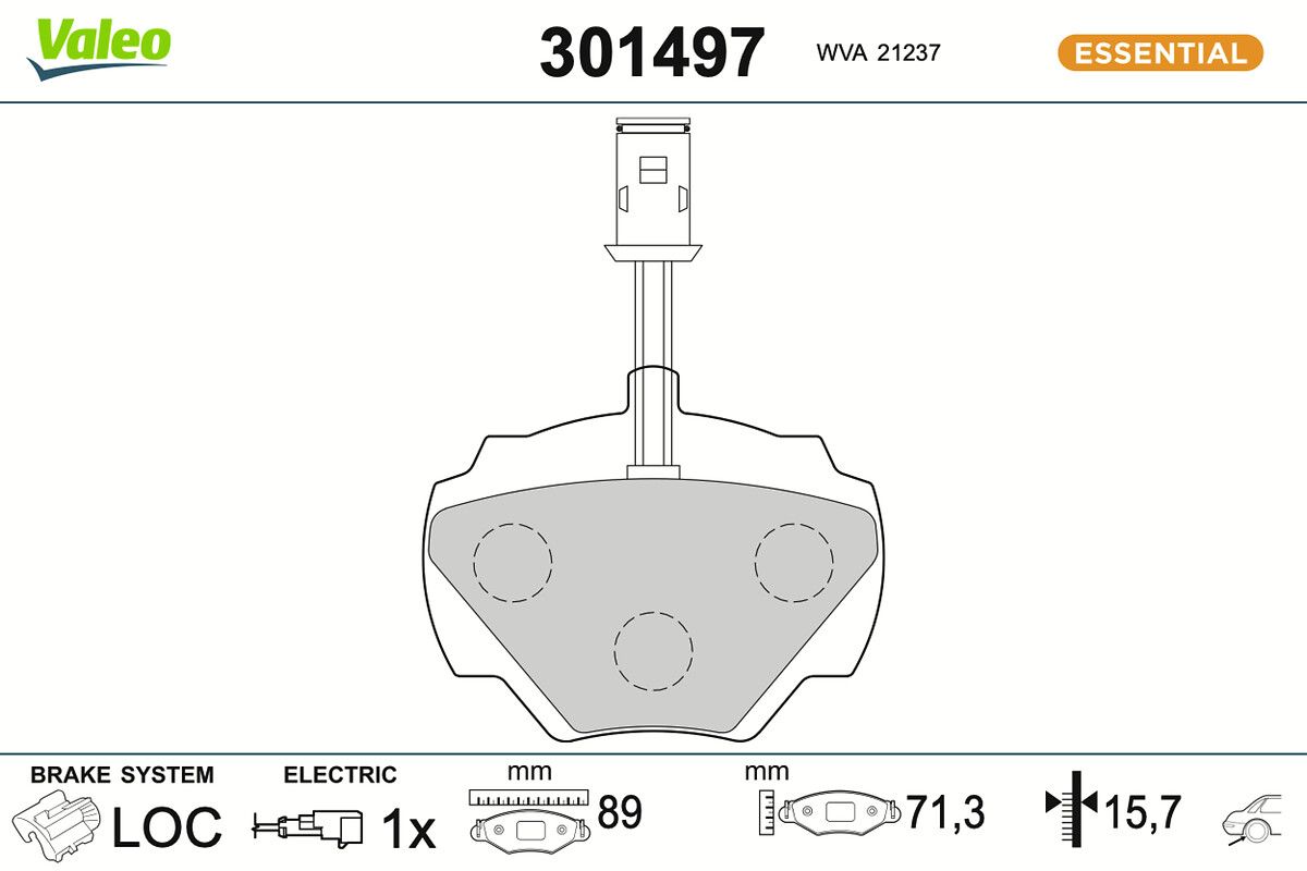 Комплект тормозных колодок, дисковый тормоз