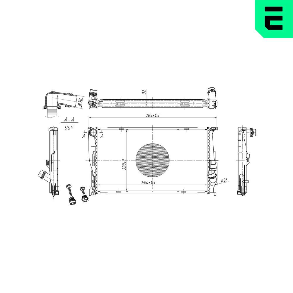 Radiator, racire motor ERA 673097