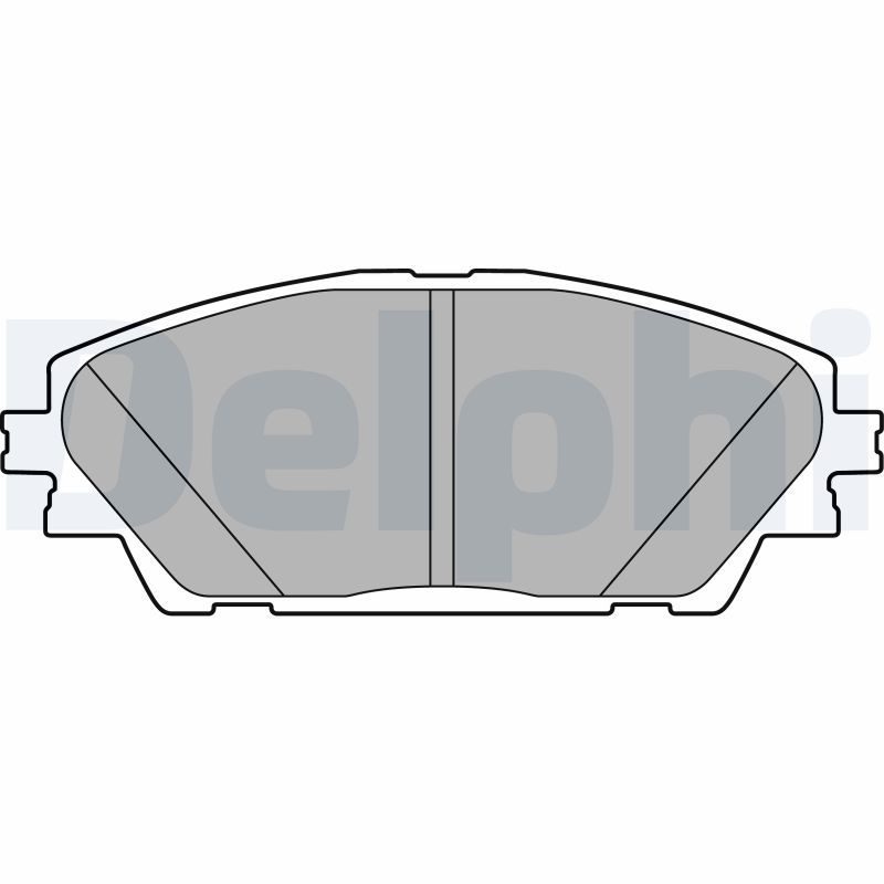 Sada brzdových platničiek kotúčovej brzdy DELPHI LP2701