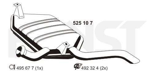 Tłumik końcowy ERNST 525107