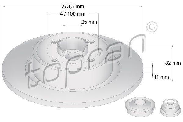 Tarcza hamulcowa TOPRAN 700 642