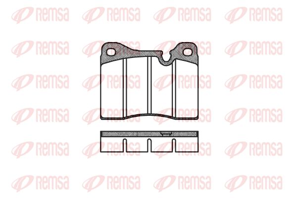 Zestaw klocków hamulcowych, hamulce tarczowe KAWE 0011 30