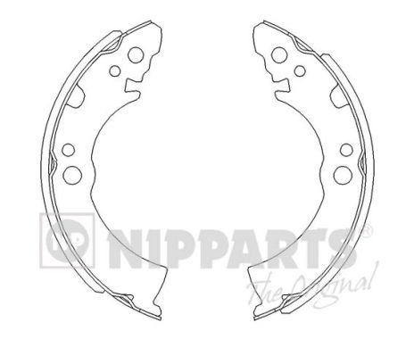 Zestaw szczęk hamulcowych NIPPARTS J3501001