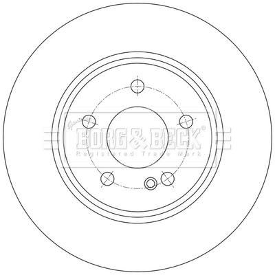 Tarcza hamulcowa BORG & BECK BBD7019S