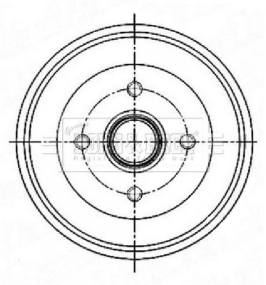 Bęben hamulcowy BORG & BECK BBR7255