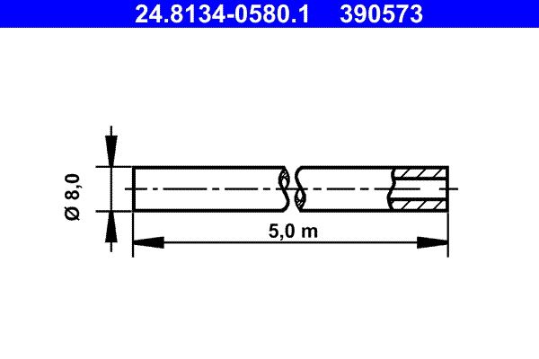 Brzdové potrubí ATE 24.8134-0580.1