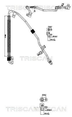 conducta presiune variabila,aer conditionat TRISCAN 9010 10003