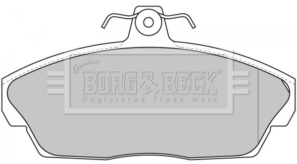 Zestaw klocków hamulcowych, hamulce tarczowe BORG & BECK BBP1662