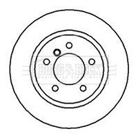 Tarcza hamulcowa BORG & BECK BBD4127