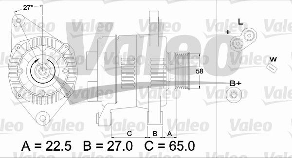 Alternator VALEO 436283